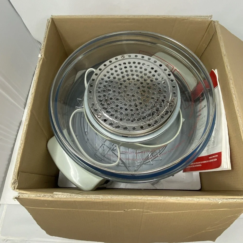 Magic Chef 3-Gallon Glass Bowl Convection Oven EWGC12W3 Box Users Manual - Work!